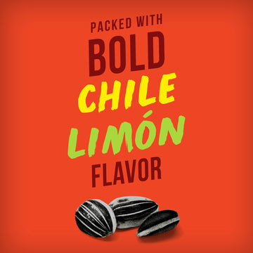 Bigs Tapatío Chile Limón Sunflower Seeds, Keto Friendly Snack, 5.35-Oz. Bag (Pack Of 12)