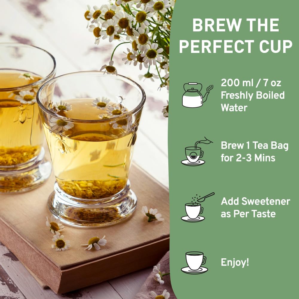 HANDPICK Good Night Tea Bags - Caffeine Free Herbal Blend, Lavender, Chamomile, Peppermint, 100 Count