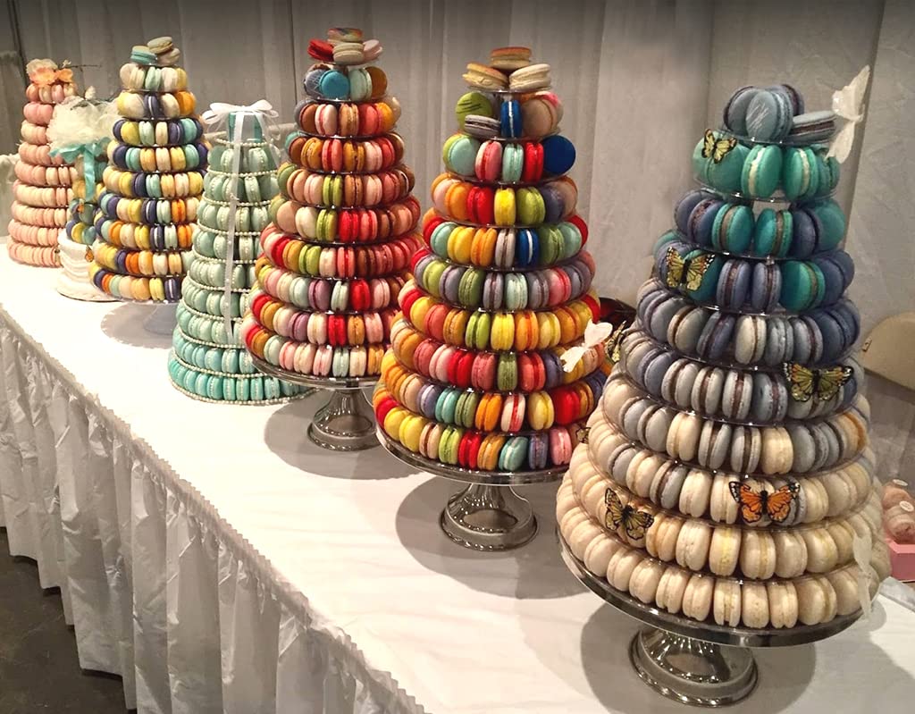 Macarons Gift Box Of 24 - Strawberry French Macarons, Gourmet Cookie Gift Box, Macaroon