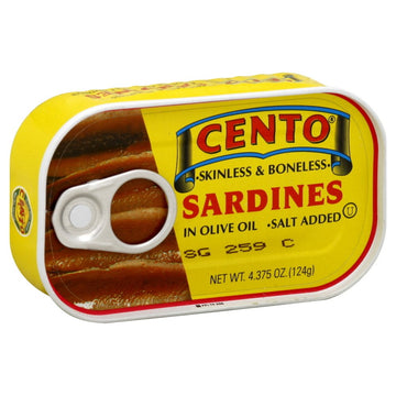 Cento Sardines in Olive Oil,4.375 oz