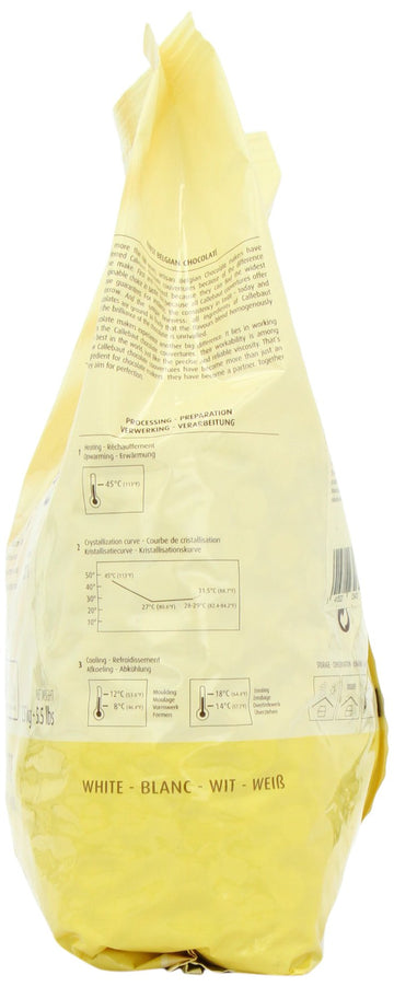 Callebaut - W2 White Chocolate Callets - 5.5 Lb Bag