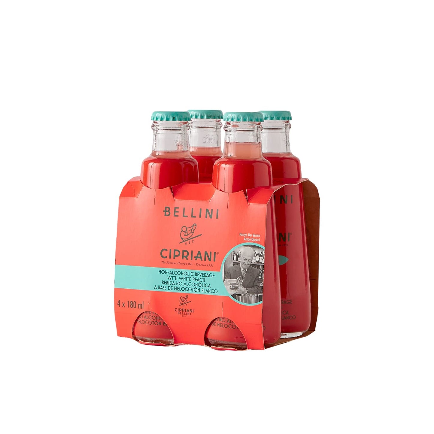 Cipriani White Peach Virgin Bellini Mix 4 -6.09 fl oz