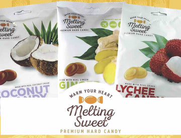 Melting Sweet Premium Individually Wrapped Hard Candy (Lychee, 4.4Oz, Pack Of 1)
