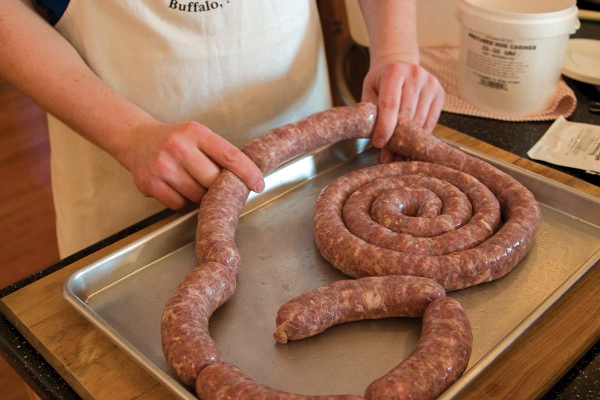 The Sausage Maker - Natural Hog Sausage Casings 'Butcher Pack', 35-38 Mm (1 1/8''-1 1/4''), Makes 90 Lbs.