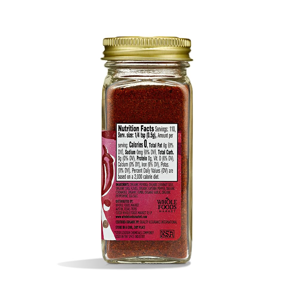 Whole Foods Market, Organic Harissa Seasoning, 1.94 oz