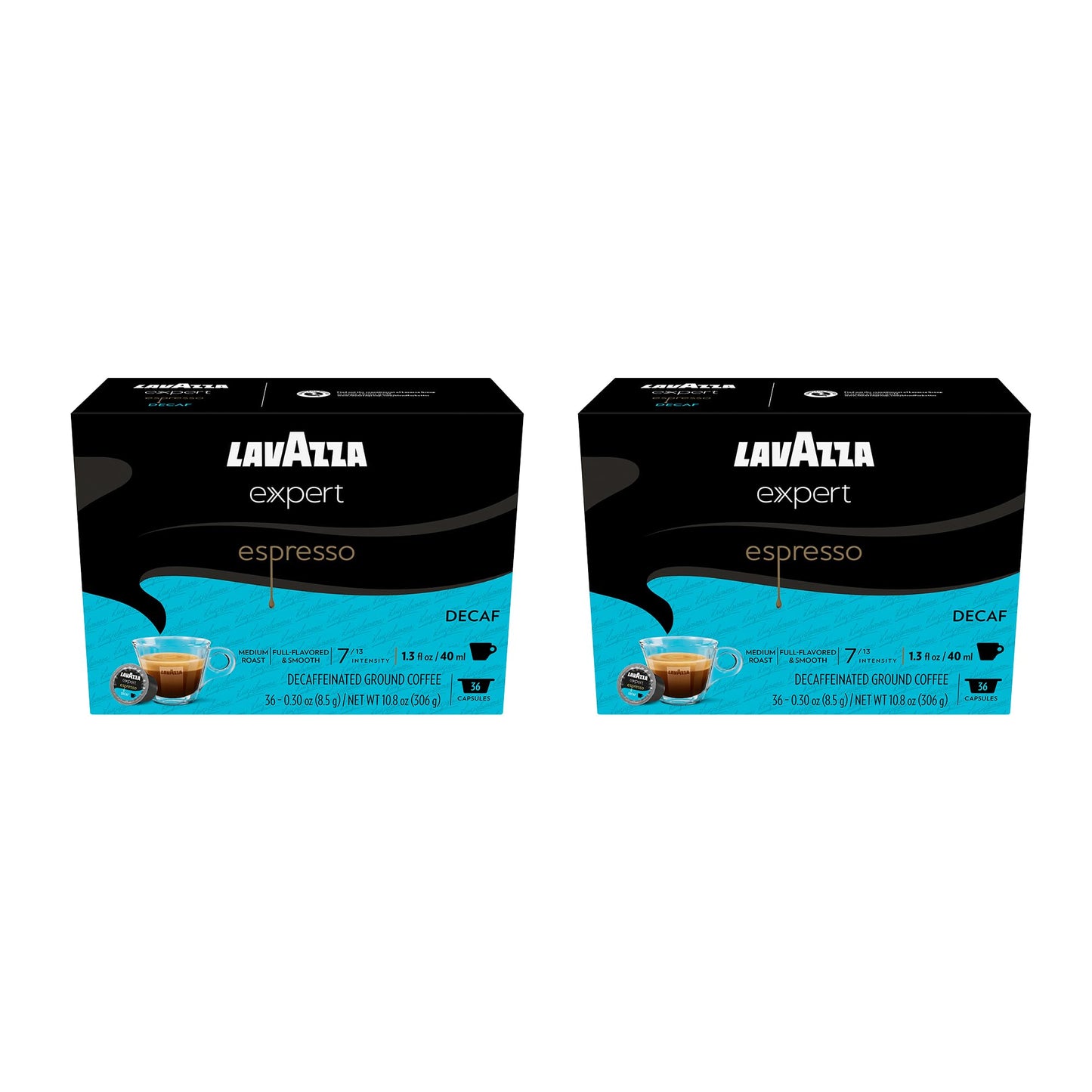 Lavazza Expert Espresso Decaf Units Medium Roast Arabica And Robusta Blend Compatible With Lavazza Classy Machines (72 Units)
