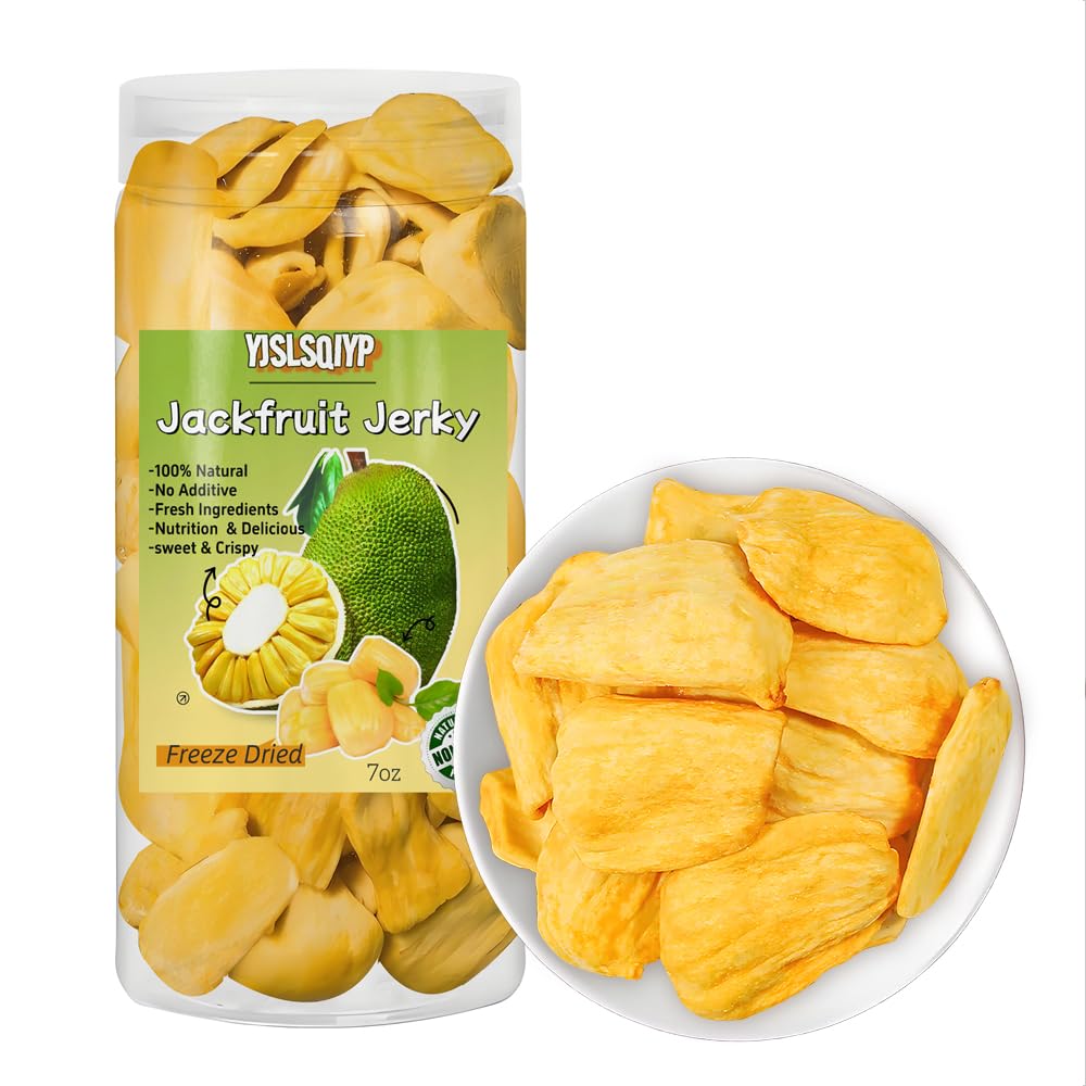 Canned Freeze-Dried Jackfruit Chips - 7Oz Airtight Tin | 100% Pure Fruit No Sugar Added | Crunchy Tropical Snack Vegan & Gluten-Free