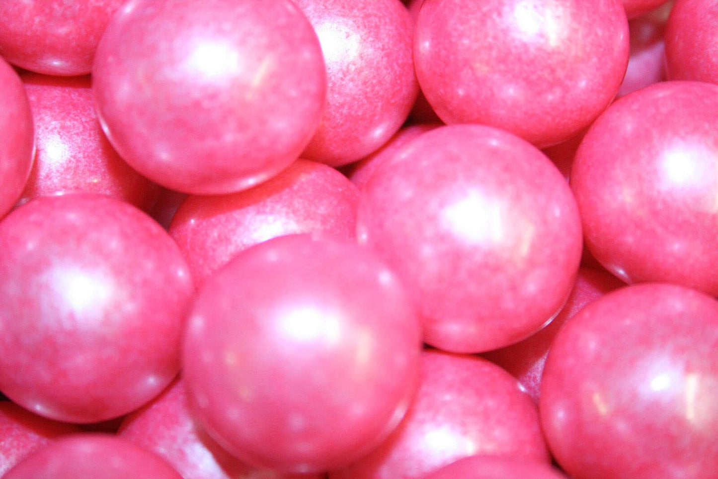 Bayside Candy 1'' Large Gumballs - Colored Gumball Collection - Gumball Machine - Shimmer and Solid Colors (Shimmer Bright Pink/