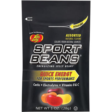 Jelly Belly Extreme Sport Beans, Caffeinated Jelly Beans, Assorted Flavors, 24 Pack, 1-oz Each