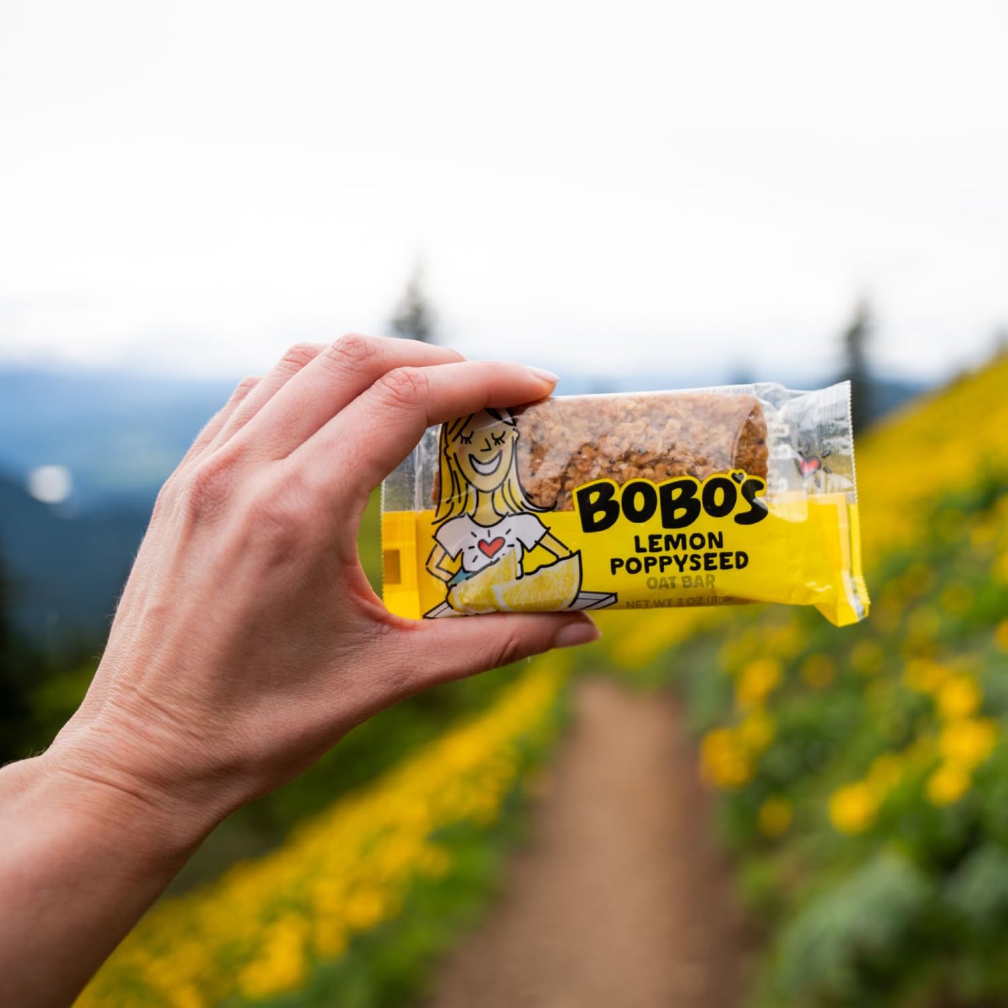 Bobos Oatmeal Bars, Lemon Poppyseed, Gluten Free, Vegan, Whole Grain, Pack of 12