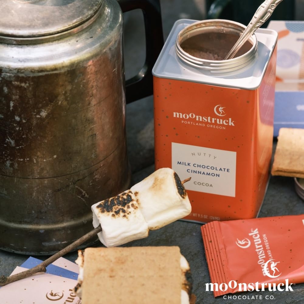 Moonstruck Chocolate Cinnamon And Almond Milk Chocolate Hot Cocoa Mix, 9.5Oz (Pack Of 1)