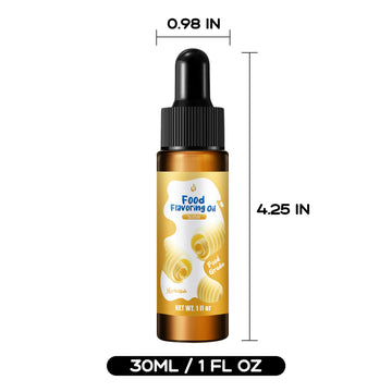 Butter Flavoring 1 Fl Oz Butter Extract For Baking Concentrated Candy Flavoring For Candy Making Food Flavoring Oil - With Glass