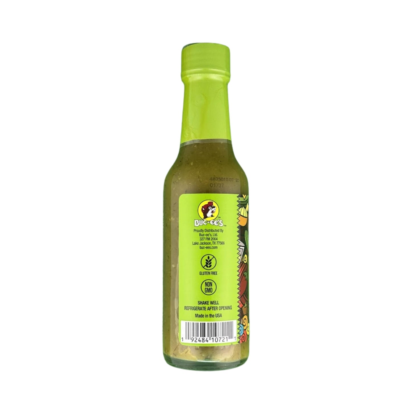 Buc-Ees Dill Pickle Reaper Hot Sauce - Tangy & Fiery Blend, Gluten Free, 5 Oz Bottle