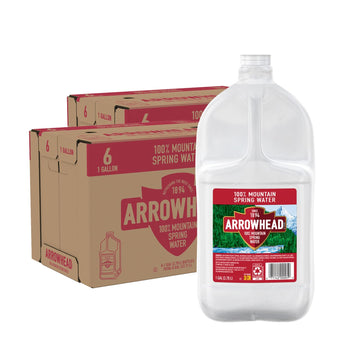 Arrowhead Spring Water Case Bundles (1 Gallon Case Of 6 - 2 Cases) 128 Fl Oz (Pack Of 12)
