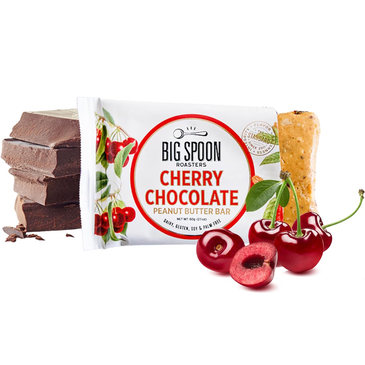 Big Spoon Roasters Nut Butter Bars Pack Cherry Pecan, Apricot Pepita, Cranberry Cashew & Figgy Chai High Protein Bars Variety Pa