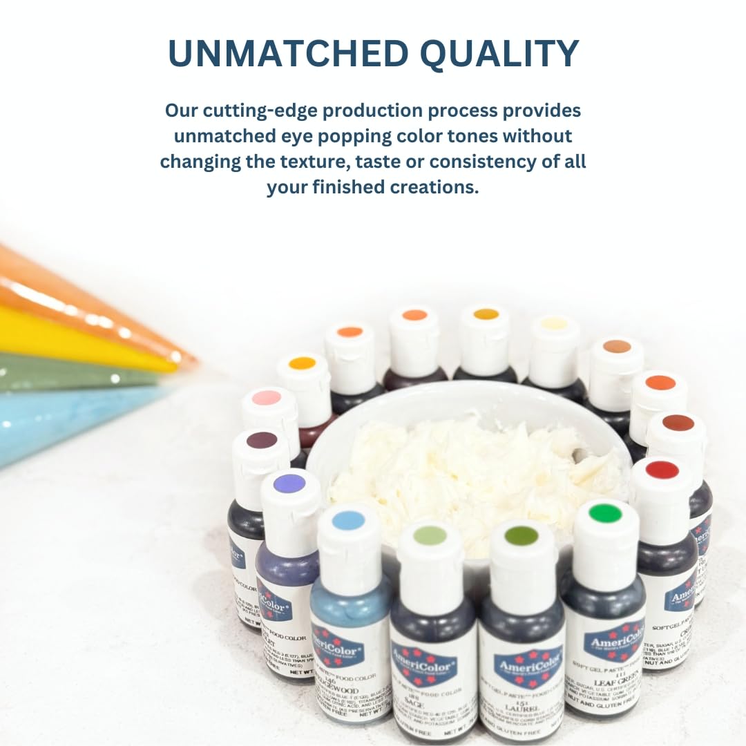 Americolor, Blush, 4.5 Ounce Bottle, Soft Gel Paste Food Color