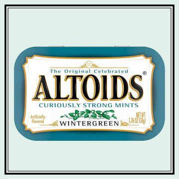 ALTOIDS Mint Candy, Classic Wintergreen Breath Mints Bulk Box, 1.76 oz, 6 Count, Pack of 2