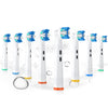 Replacement Toothbrush Heads Fit For Braun Electric Toothbrushes, 8Pcs, Round Brush Head For Flossaction, Repuesto For Oral B Ty