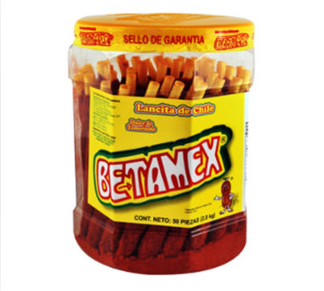 Banderilla Tarugos Tamarindo Chile Mexican Tamarind Candy Sticks 50 Pc
