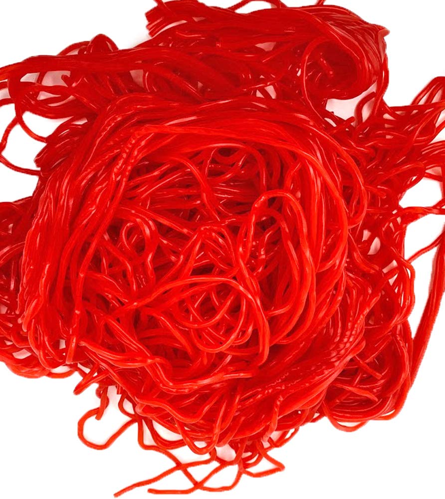 SweetGourmet Strawberry Dutch Licorice Laces | Bulk Candy | 1 Pound