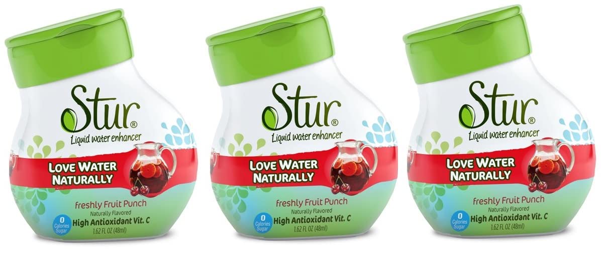 Stur Liquid Water Enhancer Sweetened With Stevia | High In Vitamin C & Antioxidants | Sugar Free | Daily Hydration & Workout Rec