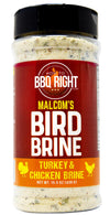 Malcom's Turkey and Chicken Bird Brine Seasoning | Championship Herb Brine Formulated to Produce a Juicy, Tender Bird Every Time