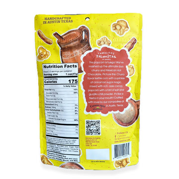 Tamalitoz by Sugarox Churro and Chocolate Caliente Palomitaz Popcorn 2 pack
