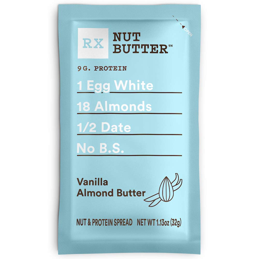 Rx Nut Butter Almond Butter, Vanilla Almond, Delicious Flavor, 11.3Oz Box (10 Count)