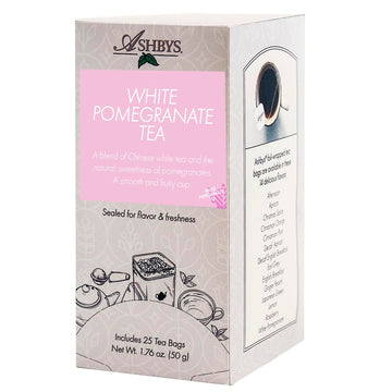Ashbys Tea White Pomegranate Tea Bags - 25 Count Box