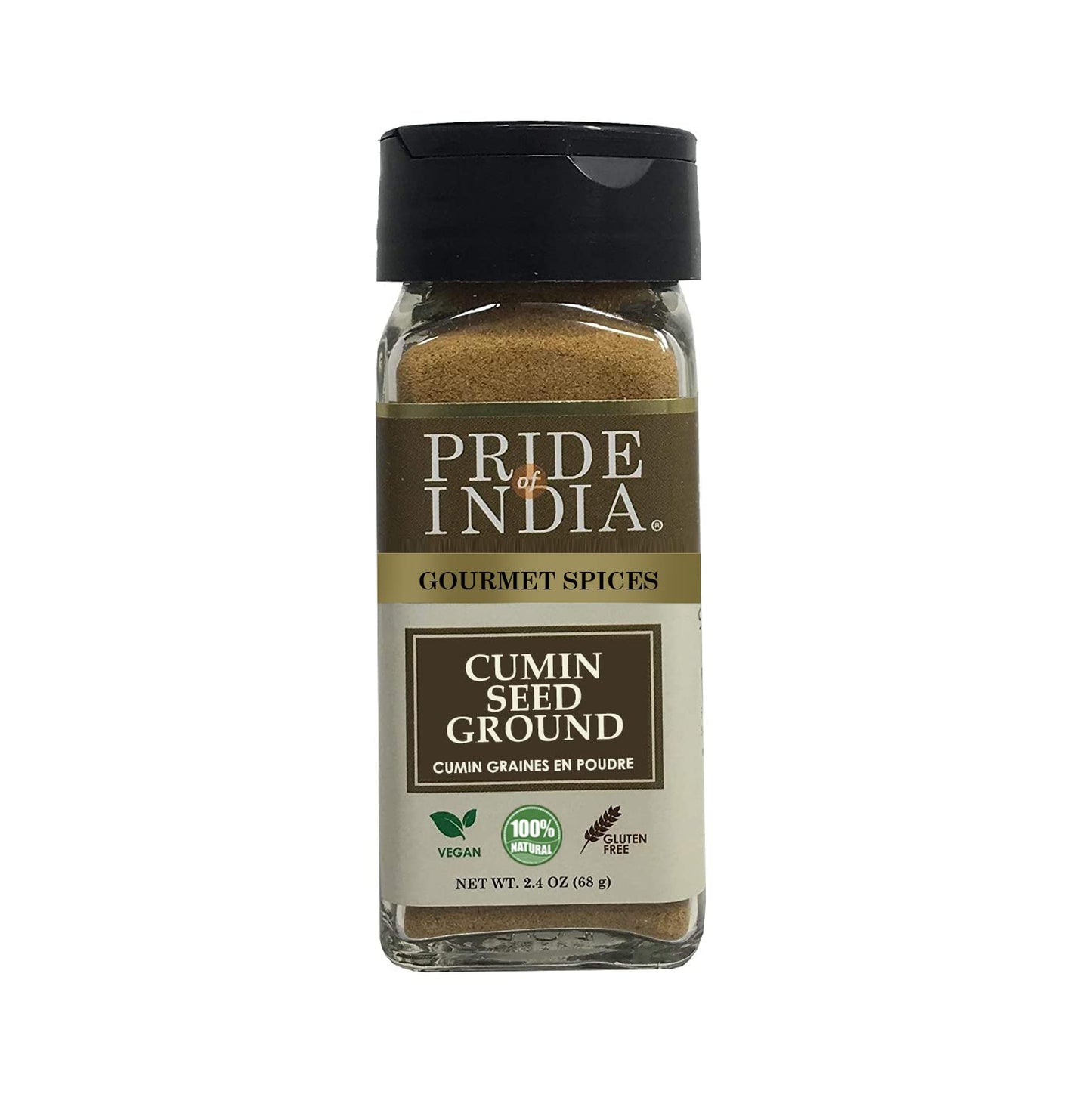 Pride of India - Cumin Seed Ground - Traditional Indian Spice - Seasoning spice for Curries/Lentils/Chicken/Meat - Easy to Use -
