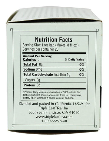 Triple Leaf Tea Tea White 20 Bag