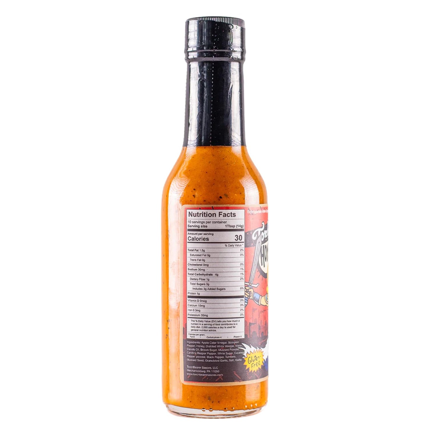 Honey Badger Sauce by Torchbearer Sauces, Spicy Hot Sauce With Flavors of Scorpion Pepper, Carolina Reaper Pepper & Mustard Seed