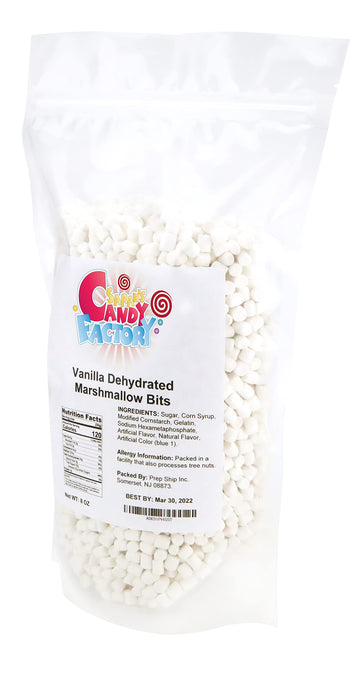 Sarah's Candy Factory Vanilla Mini Dehydrated Marshmallow Bits in Resealable Bag, 8 Oz