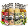 Low Sodium Salad Dressing, 6Pk Six Different Flavors Vegan Salad Dressing Option, Balsamic Vinaigrette Dressing, Avocado Ranch D
