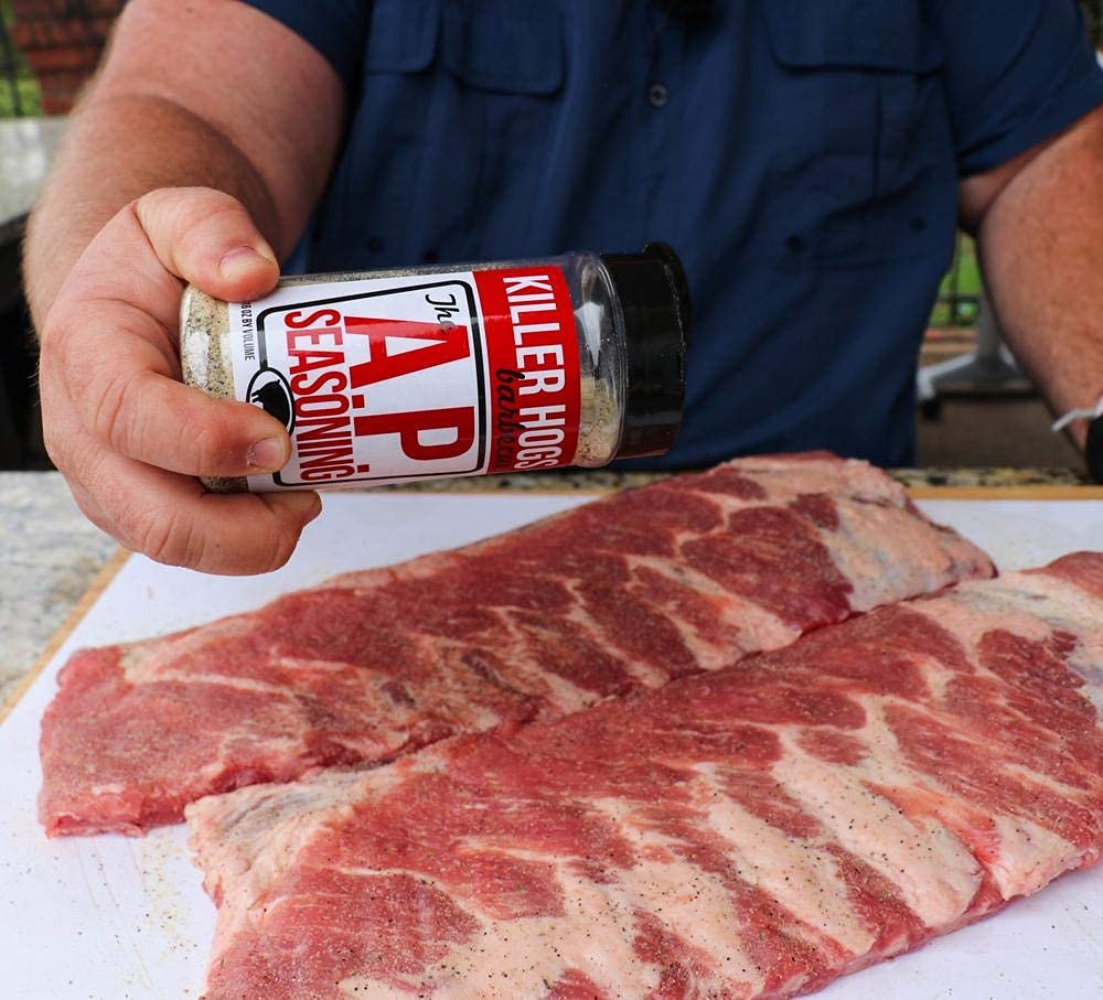 reduceer Hogs AP Seasoning - All Purpose BBQ and Grill Seasoning for Beef, Pork, Chicken - 14 Ounces - Red