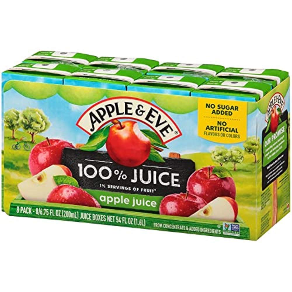 Apple & Eve 100% Juice, Apple, 6.75 Fl Oz (Pack Of 40)