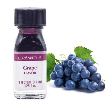 Lorann Grape Ss Flavor, 1 Dram Bottle (.0125 Fl Oz - 3.7Ml - 1 Teaspoon) - 2 Pack