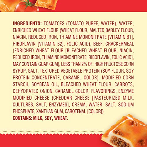 Chef Boyardee Beef Ravioli in Pasta Sauce, Microwave Food, 7.5 OZ Microwaveable Bowl (12 Bowls)