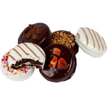 Hazel & Creme Chocolate Cookie Gift Box - 20 Count Chocolate Covered Cookies - Gourmet Food Gift for Him or Her