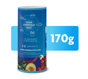 Microsalt 50% Less Sodium Salt, Regular Salt Substitute, Seasoning Salt For Snacks, Full Flavor, Less Sodium, 6 Oz