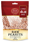 Spicy World Peanuts, Raw Whole With Skin (Uncooked, Unsalted) 4 Pound (64Oz) ~ All Natural - Usa Grown Red Skin Spanish Grade