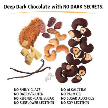 Hu Hunks Vegan Chocolate Covered Cashews With Vanilla Bean | 2 Pack | Non-Gmo, Gluten Free, Paleo, Organic Dark Chocolate