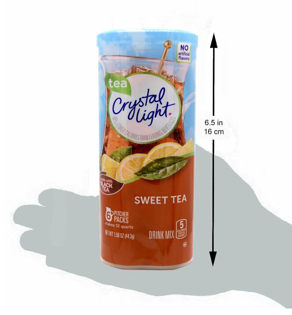 Crystal Light Sweet Tea, 12-Quart 1.56-Ounce Canister (Pack Of 6)