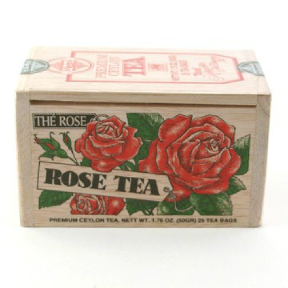 Metropolitan Tea Rose Teabags in Wood Box, 25 Teabags, Model 62WD-618B-022