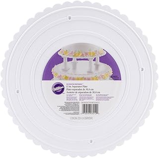 Wilton, Decorator Preferred Round Scalloped Edge Cake Separator Plates, 6" to 14"