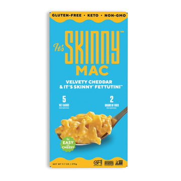 Its Skinny Mac And Cheese - Low Carb Pasta, Gluten Free, Non-Gmo, Keto-Friendly, Only 5 Net Carbs & 2G Of Fiber Per Serving, Wit
