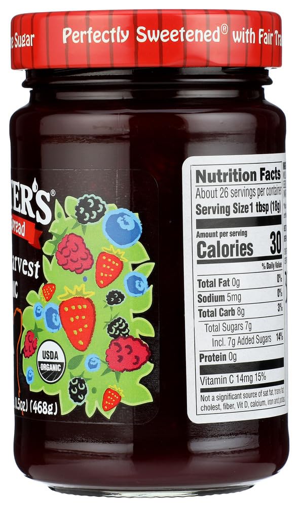 Crofter'S Organic Premium Spread, Seedless Blackberry, 16.5 Oz. (Pack Of 6)
