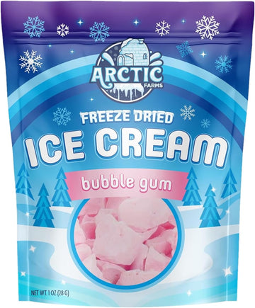 Arctic Farms Freeze Dried Ice Cream That Does Not Melt (Bubble Gum)