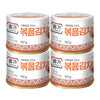 Jongga Stir-Fried Can Kimchi (Pack Of 4), Shelf Stable Canned Kimchi, Spicy Korean Authentic Fermented Pickled Cabbage, Perfect
