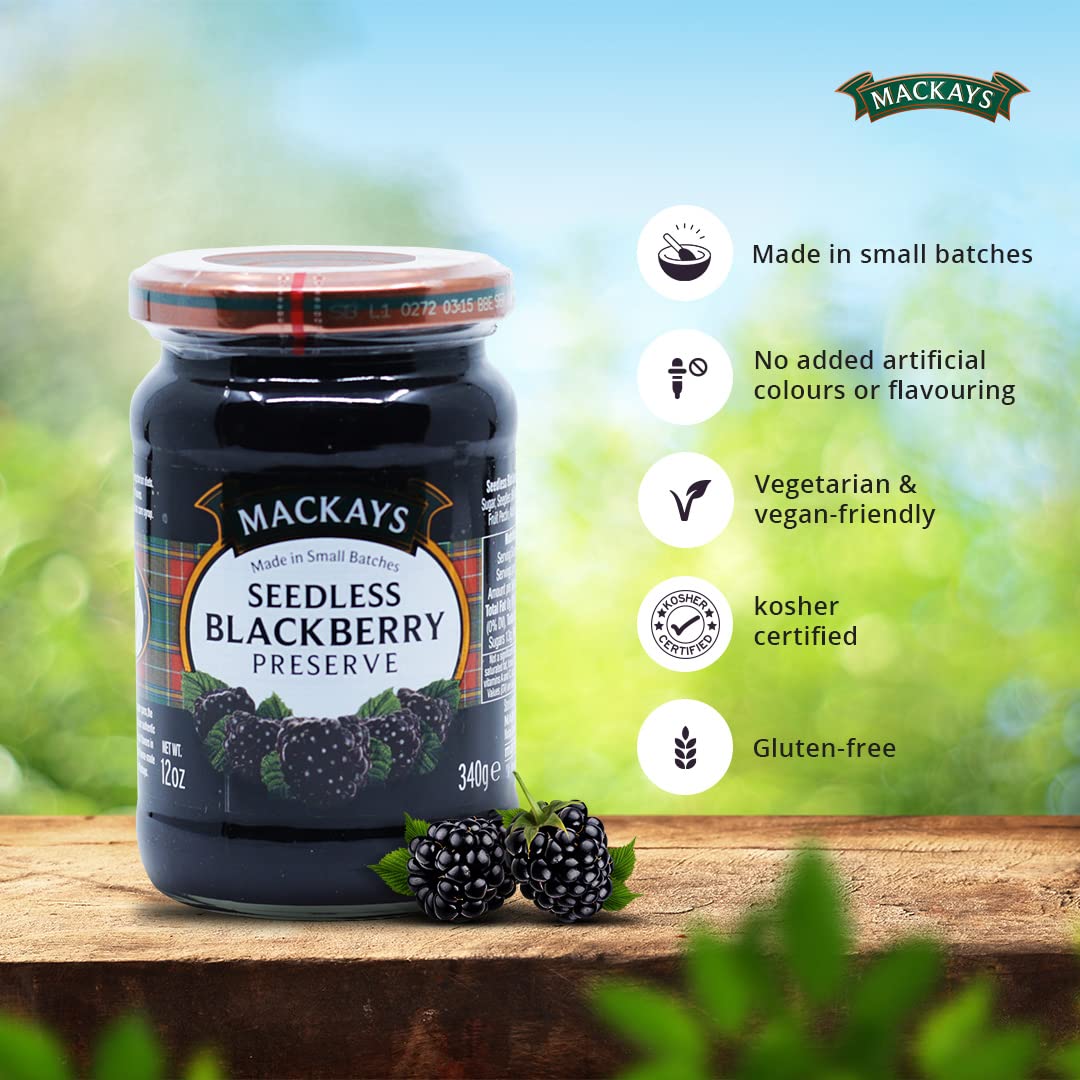 Mackays Seedless Blackberry Preserve, 12 Ounce (Pack Of 1)
